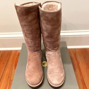 Very RARE!!! UGG Classic Luxe Collection Abree Tall Sand Boots Size 8